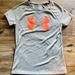 Under Armour Shirts & Tops | Girls Under Armour Tee | Color: Gray/Orange | Size: Xsg