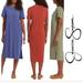 Jessica Simpson Tops | Jessica Simpson Long T-Shirt Maxi Front Pocket Dress | Color: Blue | Size: L