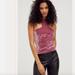 Free People Tops | New $40 Intimately Free People [ Small ] Lover Velour Cropped Top Pink Rose 5897 | Color: Pink | Size: S