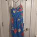 American Eagle Outfitters Dresses | Blue Floral American Eagle Outfitters Dress Size Medium | Color: Blue/Pink | Size: M