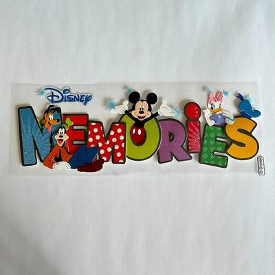 Disney Other | Disney Scrapbook Crafts 3d Sticker Memories 7x2.5 | Color: Blue/Green | Size: 7 X 2.5 In