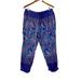 Anthropologie Pants & Jumpsuits | Anthro Lilka Purple Pink Baggy Boho Pants Cuff Ankle Length Large | Color: Pink/Purple | Size: L