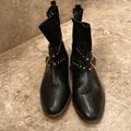 Coach Shoes | Coach Black Leather And Suede Ankle Boots | Color: Black | Size: 9.5