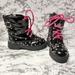 Disney Shoes | Disney Cruella De Vil Kids Studded Boots Sz: 10 - Black Patent Leather | Color: Black/Silver | Size: 10g