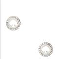 Kate Spade Jewelry | Kate Spade Spot The Spade Pave Halo Studs | Color: Silver | Size: Os