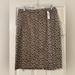 J. Crew Skirts | Banana Republic Animal Print Pencil Skirt New W/Tags Size 10 | Color: Black/Brown | Size: 10