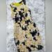 J. Crew Dresses | J. Crew Womens Sz 2 Floral Cove Scuba Surf Neoprene Dress Style Used. 16 | Color: Black/Yellow | Size: 2