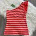 Lilly Pulitzer Tops | Lilly Pulitzer Julie Sweater Nwt Sailor Stripe Tango Orange | Color: Orange/White | Size: M