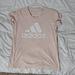 Adidas Tops | Adidas Pink T Shirt | Color: Pink/White | Size: M