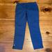 Athleta Pants & Jumpsuits | Athleta 4 Blue Jasper Ankle Zip Pants Moto Organic Cotton | Color: Blue | Size: 4