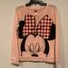 Disney Tops | Disney Minnie Mouse Long Sleeve Pullover Size M | Color: Pink | Size: M