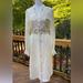 Free People Dresses | Free People Ivory Linen Long Sleeve Sadie Shirt Dress Size Xs | Color: Cream | Size: Xs
