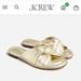 J. Crew Shoes | Like New! Gold Jcrew Slides | Color: Gold | Size: 8