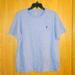 Polo By Ralph Lauren Tops | Lt. Blue/Blue "Polo Ralph Lauren" Logo Short Sleeve Shirt Size: L @See Pics | Color: Blue | Size: L