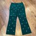 Lilly Pulitzer Pants & Jumpsuits | Lilly Pulitzer Corduroy Green Pants With Lily Pads. Size 6. Hardly Worn. | Color: Green | Size: 6