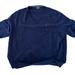 Polo By Ralph Lauren Sweaters | Big And Tall Ralph Lauren V Neck Cotton-Linen Sweater | Color: Blue | Size: 4xl