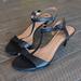 Coach Shoes | Coach Leather High Heel Sandals Size 8.5 Black | Color: Black | Size: 8.5