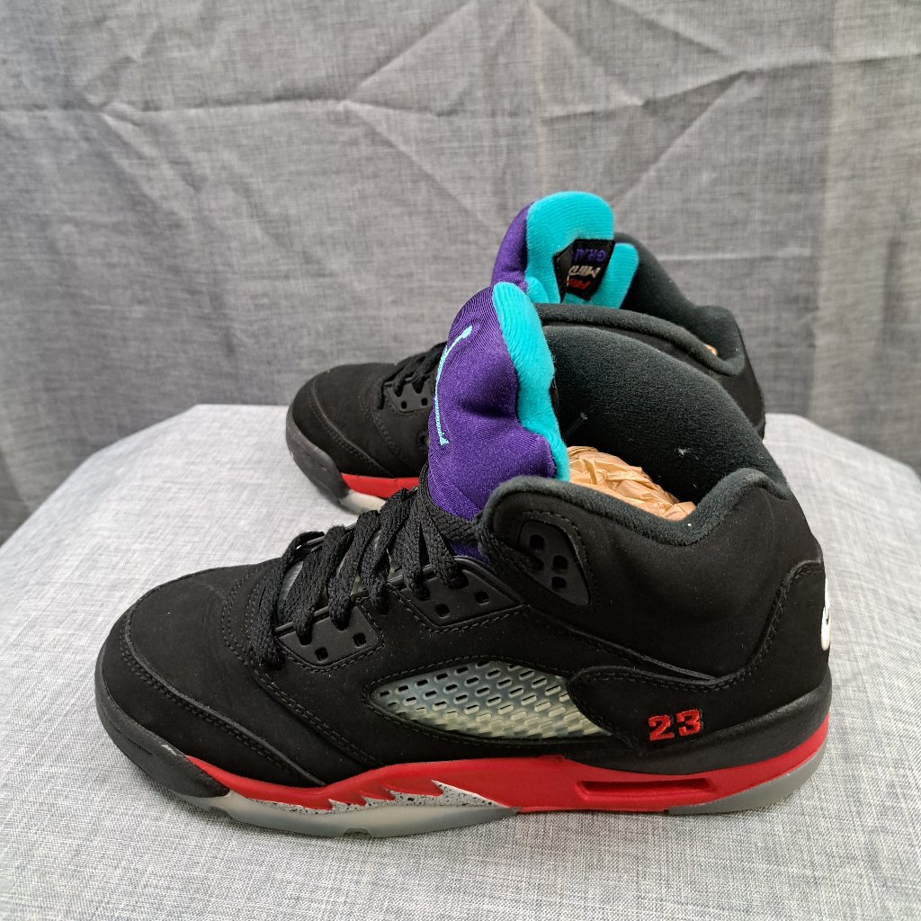 Nike Shoes | %Nike Air Jordan 5 Retro Gs 'Top 3' Cz2989-001 Youth Size 5y / Aj23 | Color: Black/Red | Size: 5b