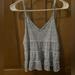 American Eagle Outfitters Tops | American Eagle Blue And White Flowy Tank Size Xs | Color: Blue/Tan/White | Size: Xs