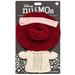 Disney Other | Disney Nuimos Outfit Sweater Dress With Plaid Scarf And Hat - New | Color: Cream/Red | Size: Os