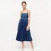 J. Crew Dresses | J. Crew Smocked Waist Pleated Dress - Navy Gingham - Size 6 Sun Summer | Color: Blue | Size: 6