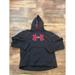 Under Armour Shirts | Mens Under Armour Pullover Sweatshirt Hoodie Black/Red Mens Size Medium | Color: Black | Size: M