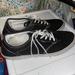 Vans Shoes | 9.5 Women’s Vans Authentic Low Top Black White Classic Sneakers | Color: Black/White | Size: 9.5