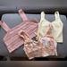 American Eagle Outfitters Tops | 3 Piece Womens Tank Bundle -Size Large | Color: Orange/Pink/Tan/White/Yellow | Size: L