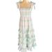 Anthropologie Dresses | Anthropoligie Plaid Smocked Dress Euc | Color: Green/White | Size: S