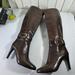 Burberry Shoes | Burberry Knee High Boot Size 37 1/2 Great Condition | Color: Brown/Gold | Size: 37 1/2