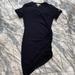 Michael Kors Dresses | Black Michael Kors Bodycon Dress | Color: Black/Gold | Size: L
