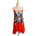 Free People Dresses | Free People - Intimately By Free People Slip Dress - Size Xs Cherry Red And Blue | Color: Blue/Red | Size: Xs
