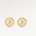 Louis Vuitton Jewelry | Louis Vuitton Stellar 3d Logo Hoop Earrings | Color: Gold | Size: Os