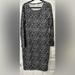 Lularoe Dresses | 2xl Lularoe Black & White Print Long Sleeve Dress Nwt | Color: Black/White | Size: 2x