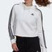 Adidas Tops | Adidas Crop Hoodie Sweatshirt Women's Size Large White & Black Nwt | Color: Black/White | Size: L