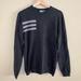 Adidas Sweaters | Adidas Size Small Gray Crewneck Cotton Blend Long Sleeve Sweater | Color: Gray | Size: S