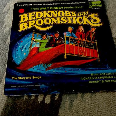 Disney Media | Bedknobs And Broomsticks Vintage Vinyl Record From 1971 | Color: Black | Size: Os