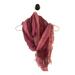 Anthropologie Accessories | Anthropologie Women’s 100% Silk Woven Hot Pink Scarf With Fringe Ends | Color: Pink | Size: Os