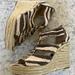 Michael Kors Shoes | Michael Kors Wedge Shoes Animal Print 9m Damita Textile | Color: Brown/Cream | Size: 9