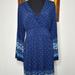 Michael Kors Dresses | Michael Kors Bohemian Straight Dress Women's Medium Empire Waist V-Neck Blue | Color: Blue | Size: M