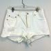 Levi's Shorts | 501 Levi's Frayed Denim Shorts- White | Color: White | Size: 29