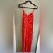 American Eagle Outfitters Dresses | American Eagle Red Floral Maxi-Dress | Color: Red | Size: S