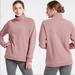 Athleta Tops | Athleta Cozy Karma Side Zip Funnel Neck / Fleece-Lined Pullover / Medium | Color: Pink | Size: M