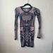 Free People Dresses | Intimately Free People Seemless Bodycon Dress Purple/Pink/Blue Color | Color: Blue/Pink/Purple | Size: Xs