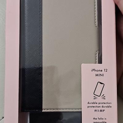 Kate Spade Other | Kate Spade Iphone 12 Mini Magnetic Case With Folio Case - New | Color: Black/Tan | Size: Iphone 12 Mini