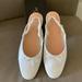 J. Crew Shoes | New J.Crew Zoe Scrunched Back Ballet Flats Sandals Shoes 10 | Color: Cream/White | Size: 10