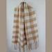 American Eagle Outfitters Accessories | American Eagle Outfitters Nwot Buffalo Check Soft Blanket Scarf | Color: Cream/Tan | Size: Os