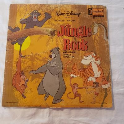 Disney Media | 1967 Walt Disney The Jungle Book Soundtrack Vinyl Record | Color: Orange | Size: Os