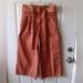 American Eagle Outfitters Pants & Jumpsuits | American Eagle Paperbag Waist Crop Pants Size 6 | Color: Orange/Pink | Size: 6