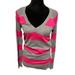 American Eagle Outfitters Tops | American Eagle Striped Long Sleeve Top Pink And Gray Size Large | Color: Gray/Pink | Size: L